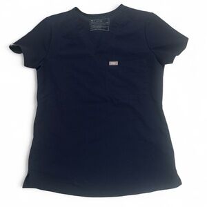 Figs navy scrub top